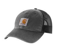 Carhartt Gorra en lona con parte trasera de malla Unisex, Negro, OFA
