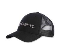 Carhartt Canvas Mesh-Back Logo Graphic Cap, Gorra para Unisex adulto, Black, Talla única