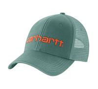 Carhartt Canvas Mesh-Back Logo Graphic Cap, Gorra para Unisex Adulto, Slate Green, Talla única
