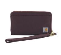 Carhartt Cartera de Lona Resistente para Mujer, Disponible en Varios Estilos y Colores, diseño de Pato de Nailon, Bolso Plano (Deep Wine), Talla única