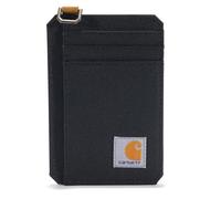 Carhartt Cartera para Hombre con Bolsillo Frontal, Lona Resistente o Piel, con Pinza para Dinero, Pato de Nailon (Negro), Talla única