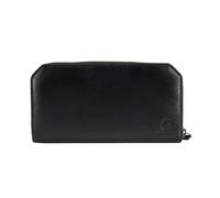 Carhartt Carteras casuales de cuero de grano completo para mujer, múltiples compartimentos para tarjetas y dinero en efectivo para un fácil acceso, Negro -, Talla única, Cartera de mano