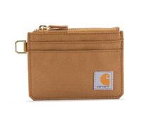 Carhartt Carteras Resistentes para Mujer, Disponibles en Varios Estilos y Colores, Pato de Nailon con Cremallera, Color marrón, Talla única