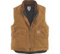 Carhartt Relaxed Fit Firm Duck Insulated Rib Collar Chaleco, marrón, tamaño M para Hombres