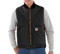 Carhartt Relaxed Fit Firm Duck Insulated Rib Collar Chaleco, negro, tamaño 2XL para Hombres