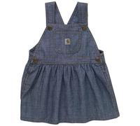 Carhartt Chambray - Vestido de algodón para bebé niña, suéter de jugar, ropa de jugar, lavado medio, vaquero azul, 12 meses, Medium Wash Blue Denim, 12 meses