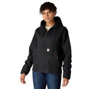 Carhartt Chaqueta Active, aislada, en algodón de lona con efecto desgastado, Loose Fit Para Mujer, Negro, L