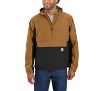 Carhartt Chaqueta anorak impermeable ligera y plegable de ajuste suelto para hombre, M