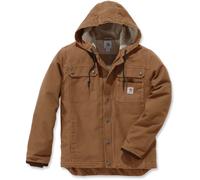 Carhartt, Hombre, Chaqueta Utilitaria En Lona De Algodón Con Efecto Desgastado, Forro De Peluche, Ajuste Ligeramente Holgado, Marrón Carhartt®, XXL