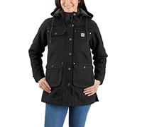 Carhartt Chaqueta Mujer Weathered Duck de corte relajado Negro Talla S