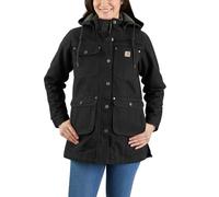 Carhartt Washed Duck, abrigo mujeres M female Negro