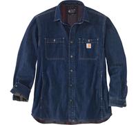 Carhartt Chaqueta Denim Fleece Lined Snap Front Shirt Glacier XL
