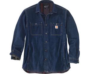 Carhartt Chaqueta Denim Fleece Lined Snap Front Shirt Glacier XXL