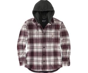 Carhartt Chaqueta Franela Forro Polar Con Capucha Camisa Jac Malt L