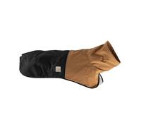 Carhartt Chaqueta Impermeable Duradera para Perro con Material Impermeable y Correas Ajustables, marrón Carhartt y Negro, Talla S