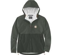 Carhartt Storm Defender - Chaqueta ligera plegable de ajuste relajado para hombre, verde forestal/verde bosque oscuro, Verde forestal/verde forestal oscuro, X-Large
