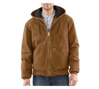 Carhartt Chaqueta Rugged Flex Relaxed Fit Duck Detroit para hombre, Carhartt Brown, Medium