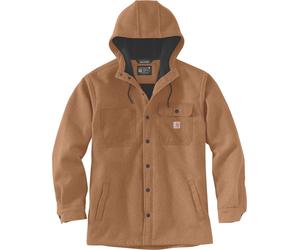 Carhartt Chaqueta Wind & Rain Bonded Shirt Jac Oiled Walnut Heather S