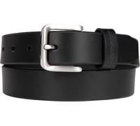 Carhartt Cinturón de cuero para mujer, negro, Talla M