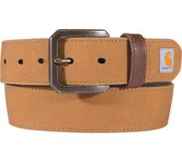 Carhartt Cinturones de lona resistentes e informales para hombre, Carhartt Brown, 38
