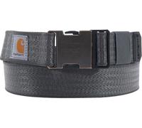 Carhartt Men's Standard, Casual Belts, Available in Multiple Styles, Colors & Sizes, Rugged Flex Nylon Webbing (Gravel), Large