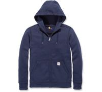 Carhartt Clarksburg Full Zip Hoodie de las señoras, Azul marino, Talla S