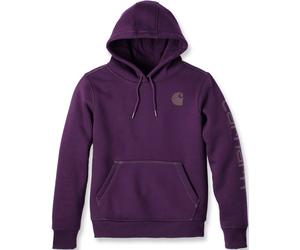 Carhartt Clarksburg Logo Sudadera con capucha para mujer, violeta oscuro, Talla XS