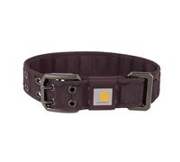 Carhartt Collar de cincha Ancha Totalmente Ajustable para Perros, Nailon Resistente para Caminar y Entrenar, Vino Profundo, Mediano