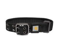 Carhartt Collar de cincha Ancha Totalmente Ajustable para Perros, Nailon Resistente para Caminar y Entrenar, Negro, Mediano