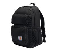 Carhartt Compartimento único, paquete duradero con funda para portátil y base resistente a la abrasión Duravax, mochila clásica de 27 L (negro), talla única