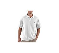 Carhartt Contractor’S Work Pocket Polo Camisa, White, L para Hombre