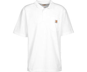 Carhartt Contractor’S Work Pocket Polo Camisa, White, L para Hombre