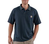 Carhartt, Hombre, Polo De Manga Corta, Con Bolsillo, Ajuste Holgado, Tejido De Grosor Medio, Azul marino, M