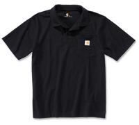 Carhartt Contractors Work Pocket Polo, negro, Talla S