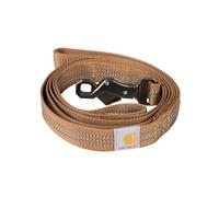 Carhartt Correa de perro de doble mango, tela duradera de 600 denier con accesorios de anillo en D de metal ajustable, marrón Carhartt