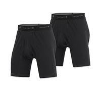 Carhartt Cotton Blend 8" 2 Pack Boxer Brief Ropa Interior de Hombres, Negro, L