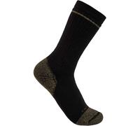 Carhartt Cotton Blend Steel Toe Boot Sock 2 Pack Negro EUR XL