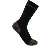 Carhartt Cotton Blend Steel Toe Boot Socken (paquete de 2), negro, Talla L/XL