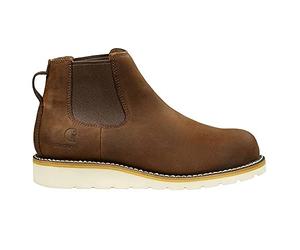Carhartt Cuña para hombre de 5 pulgadas Chelsea Pull-On Steel Toe FW5233-M Boot, Dark BISON OIL TANNED, 10,5