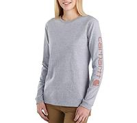 Carhartt Dearborn Loose LS Logo T-Shirt Dearborn - Camiseta Holgada con Logotipo de LS Mujer (Pack de 1)
