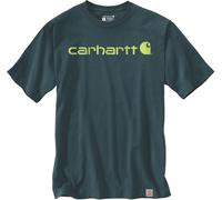 Carhartt Dearborn Relaxed Logo Camiseta, Verde oscuro, Talla XS
