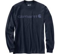 Carhartt Dearborn Relaxed Logo Manga larga, azul, tamaño S para Hombres
