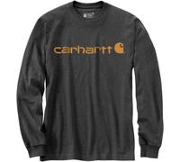 Carhartt Dearborn Relaxed Logo Manga larga, gris/dorado, Talla S