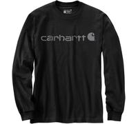 Carhartt Dearborn Relaxed Logo Manga larga, negro-gris, tamaño S para Hombres