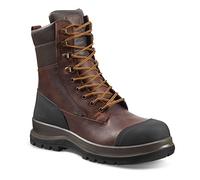 Carhartt Detroit - Bota de seguridad S3, impermeable, 20,3 cm, tecnología Rugged Flex Para Hombre, Marrón oscuro, 43