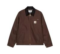 Carhartt Detroit Jacket, Chaqueta Clásica de Algodón Orgánico, Marrón Tobacco con Cuello de Pana, Corte Holgado, Forro Tipo Manta (FR/ES, Letras, XL, Regular, Regular)