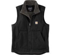 Carhartt Duck Mock Neck chaleco, negro, Talla M