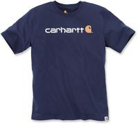 Carhartt EMEA Core Logo Workwear Short Sleeve Camiseta, Azul marino, Talla XL
