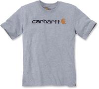 Carhartt EMEA Core Logo Workwear Short Sleeve Camiseta, Gris claro, Talla XS