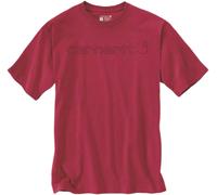 Carhartt EMEA Core Logo Workwear Short Sleeve Camiseta, rojo, Talla XL